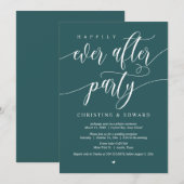 Grote bruiloft, Happily Ever After-feest, Smaragdg Kaart (Voorkant / Achterkant)