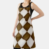 Grote Bruine & Antiek Witte Diamanten Groot Schort (Insitu)