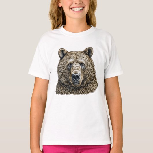 Grote Bruine Beer  T-shirt (Voorkant)