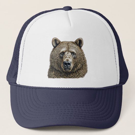 Grote Bruine Beer  Trucker Pet (Voorkant)