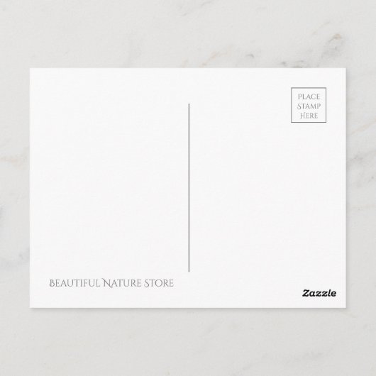 Grote bruine Cicada:Briefkaart Briefkaart (Achterkant)