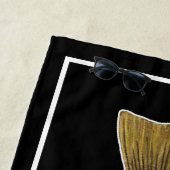 Grote bruine forel vliegt op de Ichtyologiecool Strandlaken (In situ)