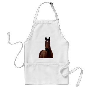 Grote Bruine Majestueuze Paard, Standaard Schort