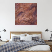 Grote Bruine Marmeren Muur Art Decor Canvas Afdruk (Insitu (Slaapkamer))