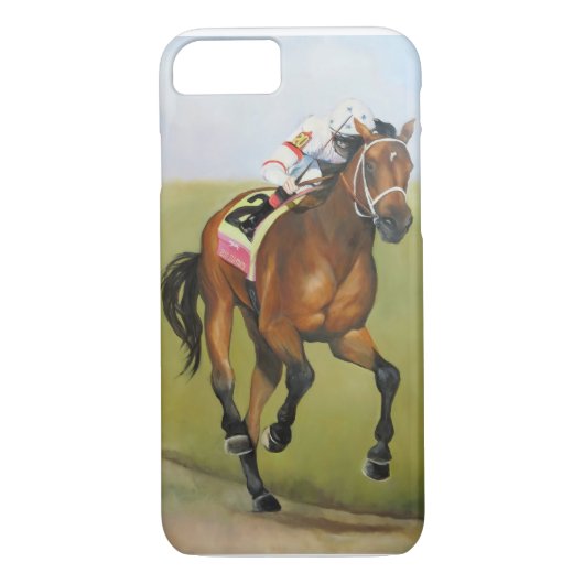 Grote bruine paardenolie voor roodbruin Case-Mate iPhone case (Achterkant)