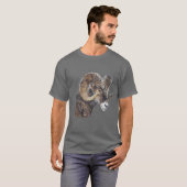Grote bruine, realistische Big Horn Sheep Originel T-shirt (Voorkant volledig)