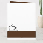 Grote bruine zondag van Coffee Lover Kaart (Achterkant)