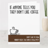 Grote bruine zondag van Coffee Lover Kaart (Voorkant)