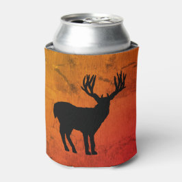Grote Buck met Big Horns Silhouette Blikjeskoeler