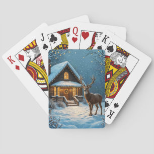 Grote Buck's Kerstmisbezoek Pokerkaarten