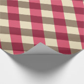Grote buffelcheque, bruine, crème en taupe cadeaupapier (Hoek)