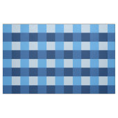 Grote buffelcheque, schaduwen van denim blauw stof (Fat Quarter)