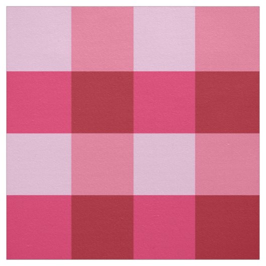 Grote buffelcontrole, aardbeiroze en rood stof (Swatch)