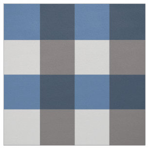 Grote buffelcontrole, grijs/grijs en blauw stof