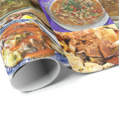 Grote buffer van gebufferde levensmiddelen cadeaupapier (Rol Hoek)