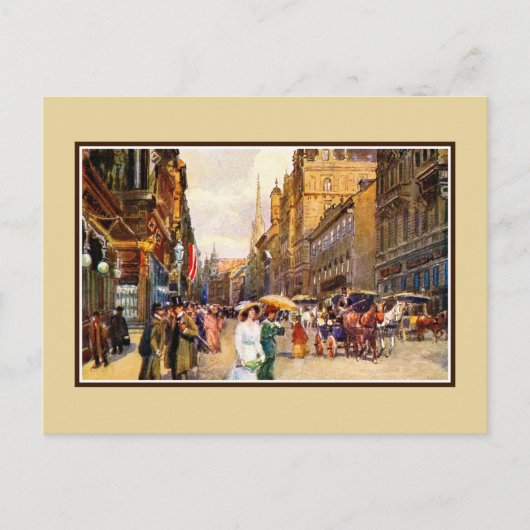 Grote  buikepokscène Wenen Oostenrijk Briefkaart (Voorkant)