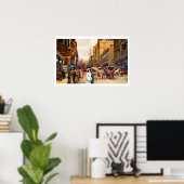 Grote  buikepokscène Wenen Oostenrijk Poster (Thuiskantoor)