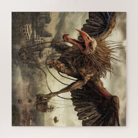 Grote buitenaardse vogel legpuzzel (Horizontaal)