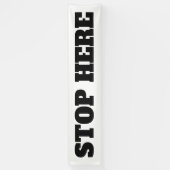 Grote buitenstop hier Business Custom Spandoek (Verticaal)