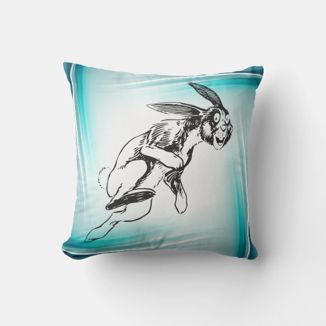 Grote Bunny Jack Rabbit  Kussen (Voorkant)