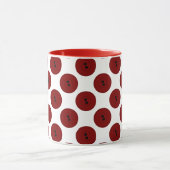 Grote Buttonnen (rood) Mok (Midden)