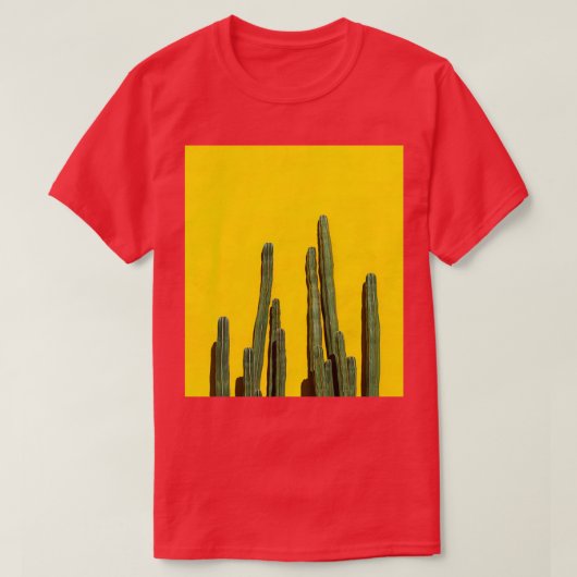 Grote Cactus die groot worden voor een gele korrel T-shirt (Design voorkant)