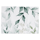 Grote cadeau | Groene botanische grijze Jade Groot Cadeauzakje (Achterkant)