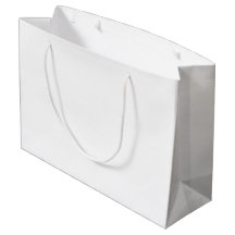 Grote cadeautas | Glanzende witte tophandgreep