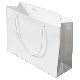 Grote cadeautas | Glanzende witte tophandgreep