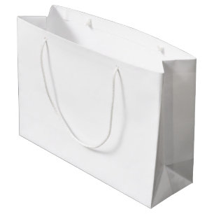 Grote cadeautas Glanzende witte tophandgreep