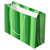 Grote cadeautas groen gras (Voorkant Gekanteld)