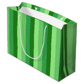 Grote cadeautas groen gras (Achterkant Gekanteld)