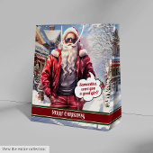 Grote cadeautas knappe kerstman aandenken