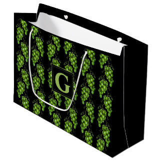 Grote cadeautas met groene druiven
