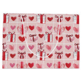 Grote cadeautas met 'Wrapped with Love' (Achterkant)