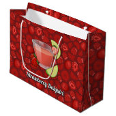 Grote cadeautas Strawberry Daiquiri (Voorkant Gekanteld)