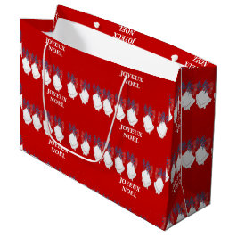 Grote cadeautas Vrolijk Kerstmis Klokken Rood