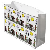Grote cadeautas Zombie Halloween Land (Achterkant Gekanteld)