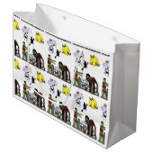 Grote cadeautas Zombie Halloween Land (Voorkant Gekanteld)