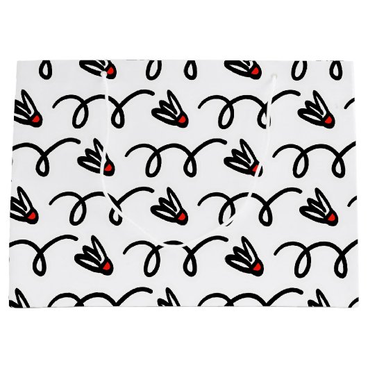 Grote cadeautassen met een schattig pennetjespatro groot cadeauzakje (Voorkant)