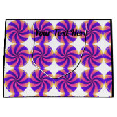 Grote cadeautassen met zwarte tekst Tote tas Groot Cadeauzakje (Voorkant)