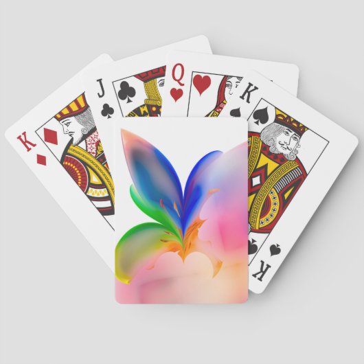 Grote cadeauverpakking met strik pokerkaarten (Achterkant)