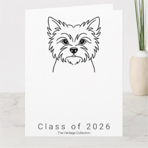 Grote Cairn Terrier Portret Afstudeerkaart Klasse  Kaart