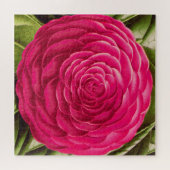 Grote Camellia Blossom, Fuchsia Pink Legpuzzel (Horizontaal)
