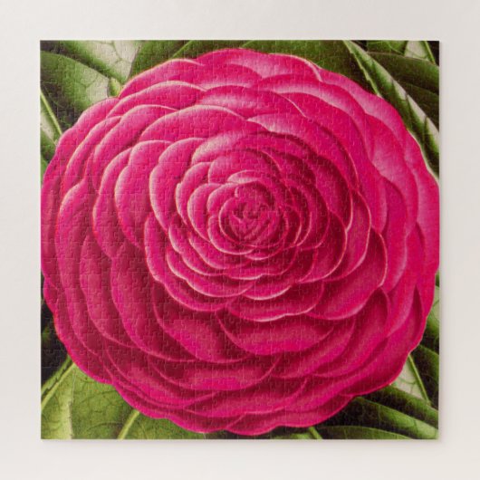 Grote Camellia Blossom, Fuchsia Pink Legpuzzel (Verticaal)