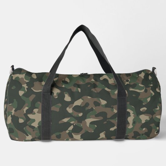 Grote Camouflage Duffel Bag Plunjezak (Voorkant)