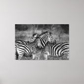 Grote Canvas - Afrikaanse Zebra's Afdruk (Voorkant)