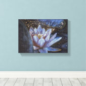 Grote Canvas bloem Muurkunst sprankelend decor bla Afdruk (Insitu (Houten vloer))