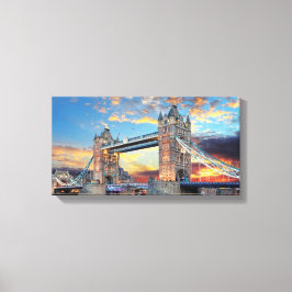 Grote canvas - London Tower Bridge