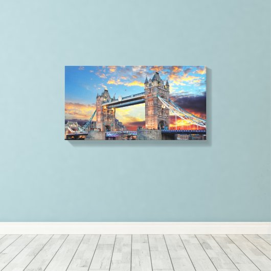 Grote canvas - London Tower Bridge (Insitu (Houten vloer))